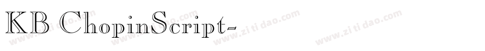 KB ChopinScript字体转换